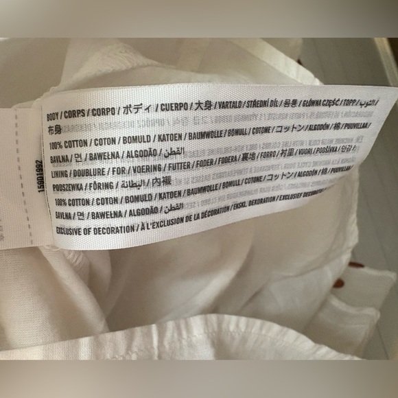 Abercrombie & Fitch Cream & Brown Polka Dot Puff Sleeve Mini Dress, Size SP - Picture 12 of 12